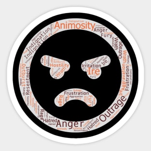 Anger Sticker